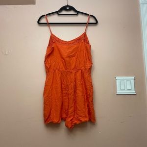 Orange short dress